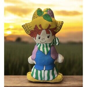 Vintage Homemade Huckleberry Pillow Doll Strawberry Shortcake 18.5”